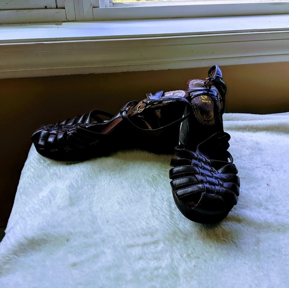 L.E.I brown wedge espredrill - Picture 2 of 4